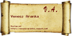 Venesz Aranka névjegykártya